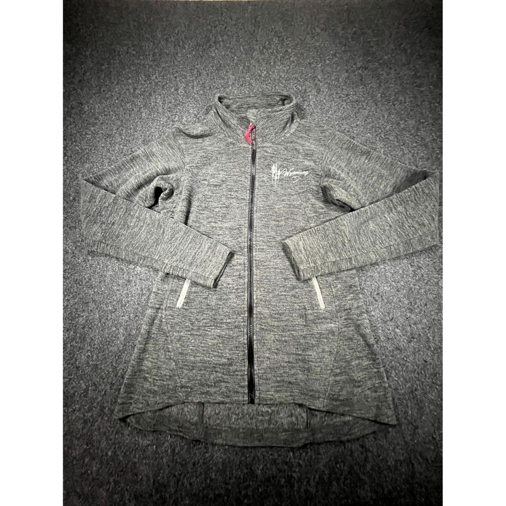 ACE Wyoming Jacket Women's S Gray Fleece Lined Embroidered Long Sleeve Full Zip